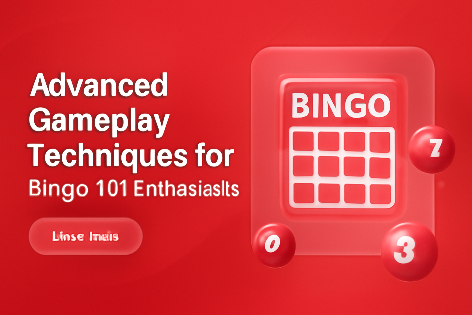 An educational representation of Bingo 101 requirements with the title clearly displayed.