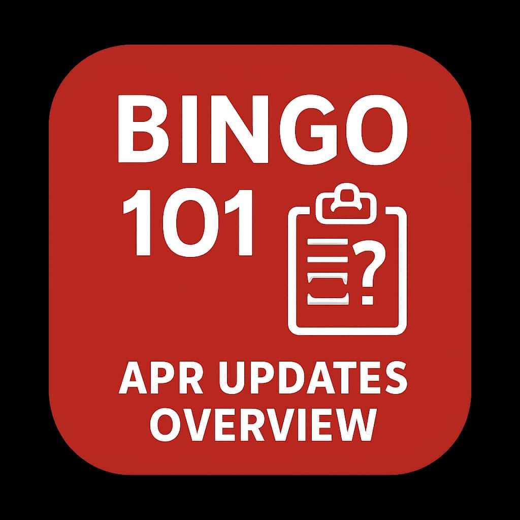 Minimal icon representing Bingo 101 App Updates Overview.