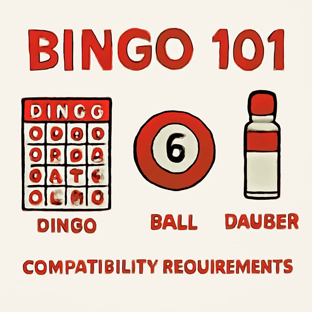 Illustration of Bingo 101 compatibility requirements.