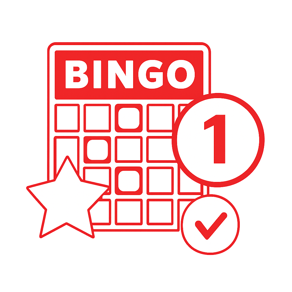 A badge representing Bingo 101 requirements with a clean design.