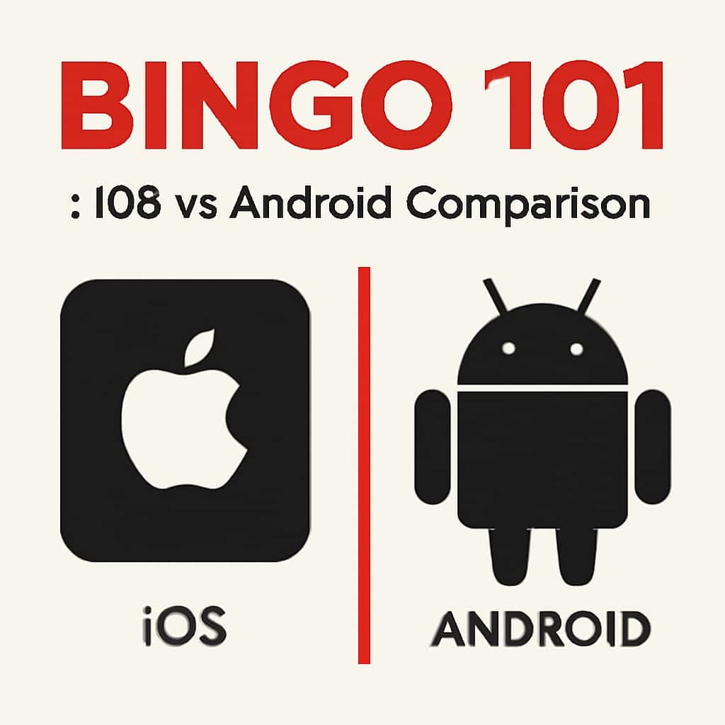 Illustration explaining Bingo 101: iOS vs Android Comparison.