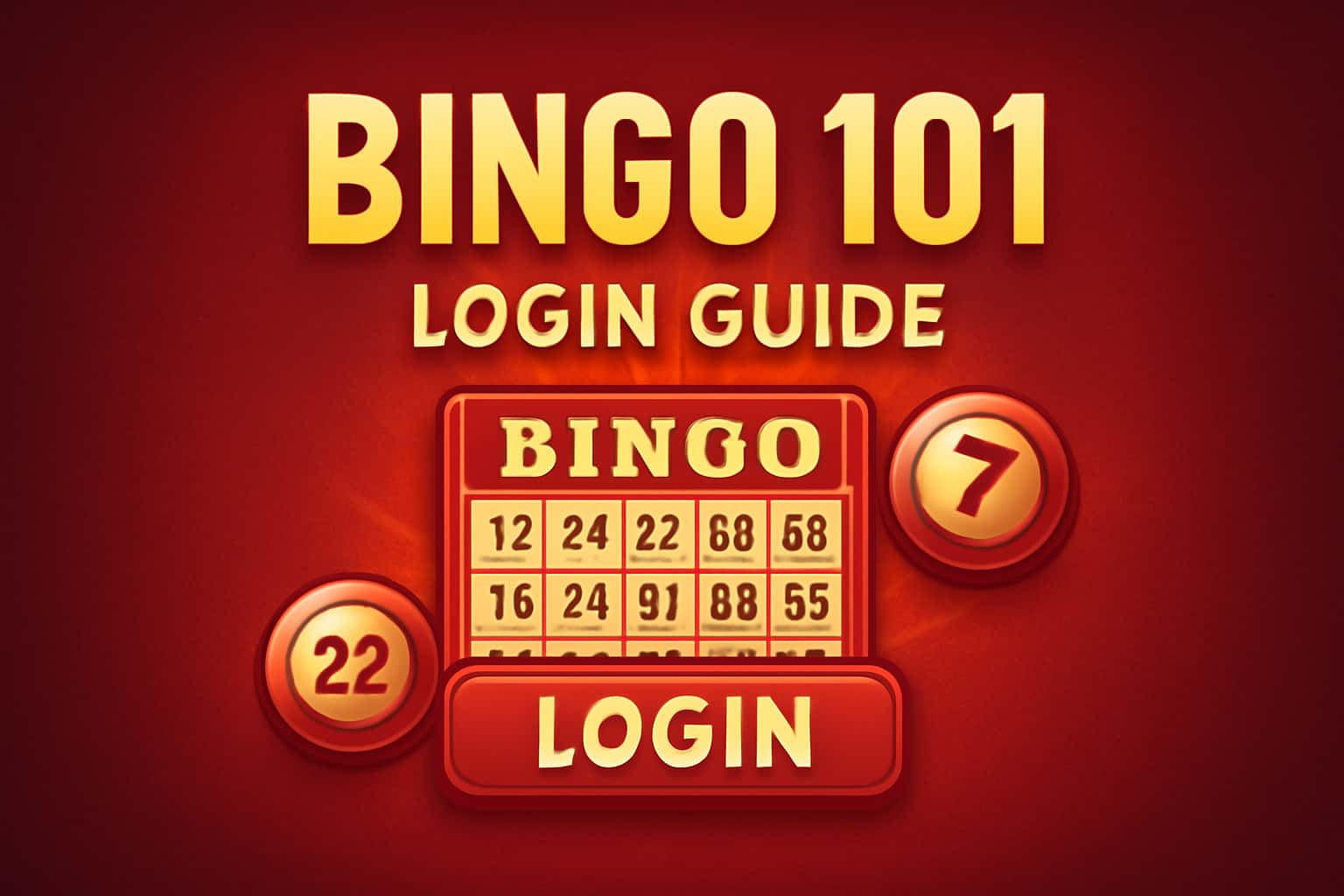 An informative visual representation of the Bingo 101 Login Guide.