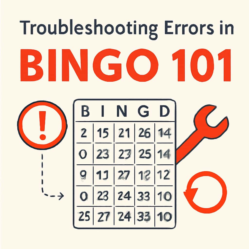 An illustrative diagram showing common errors in Bingo 101.
