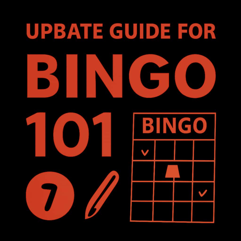 An illustration showing the steps to update Bingo 101.