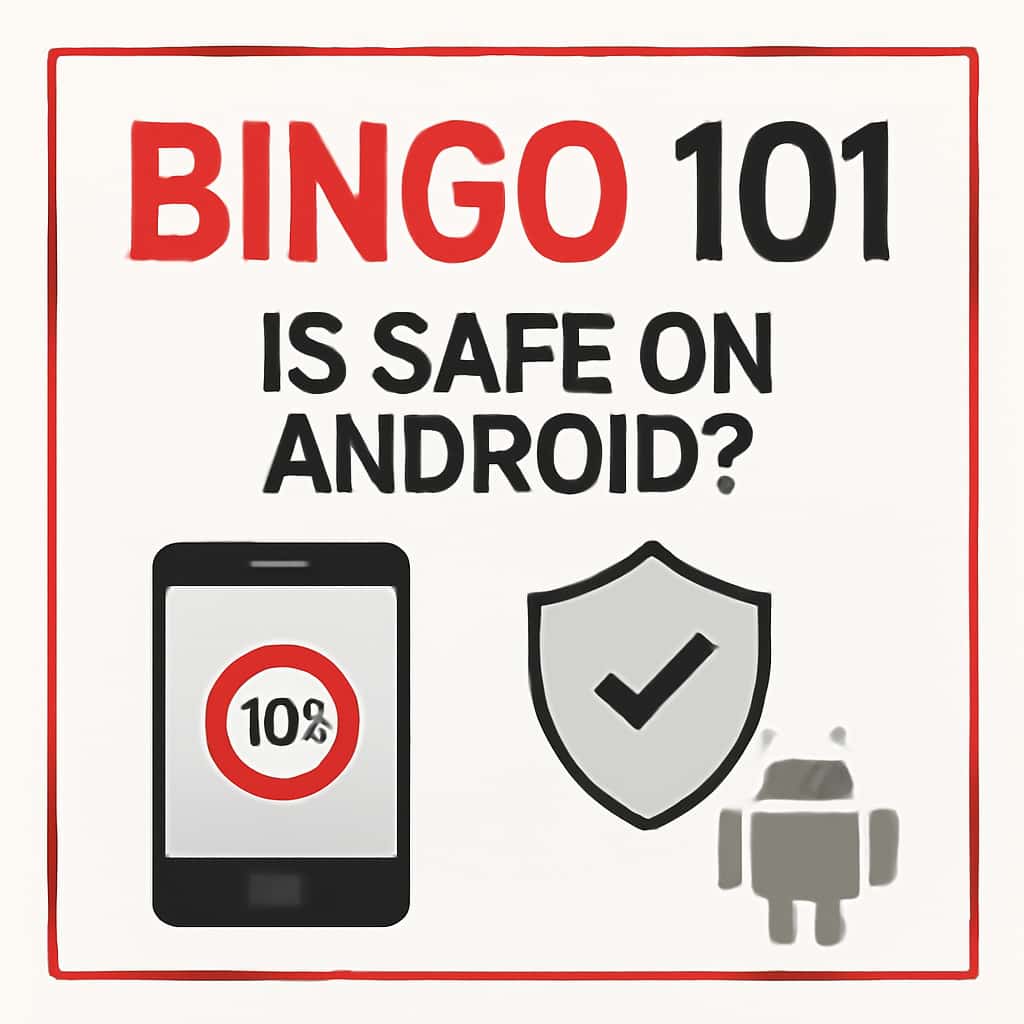 A diagram illustrating the safety aspects of Bingo 101 on Android.
