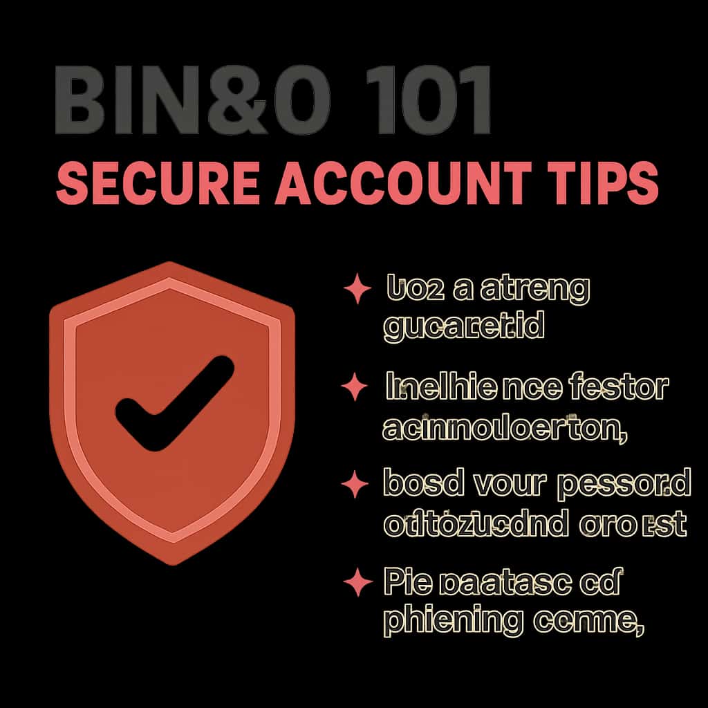 An illustration explaining the security steps for Bingo 101.